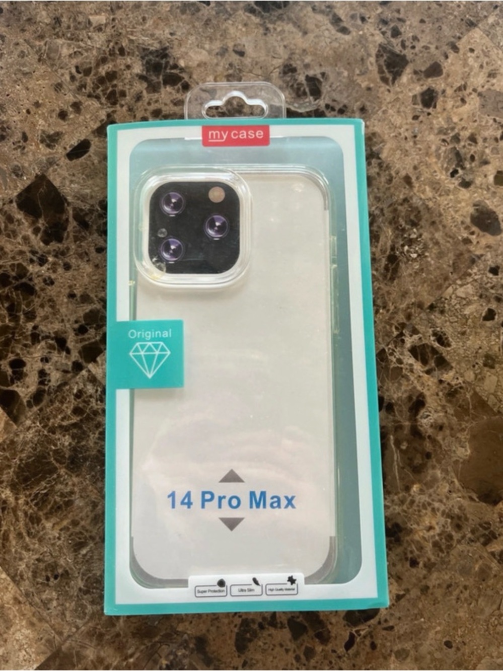 Clear Protective Phone Case for 14 Pro Max - Transparent